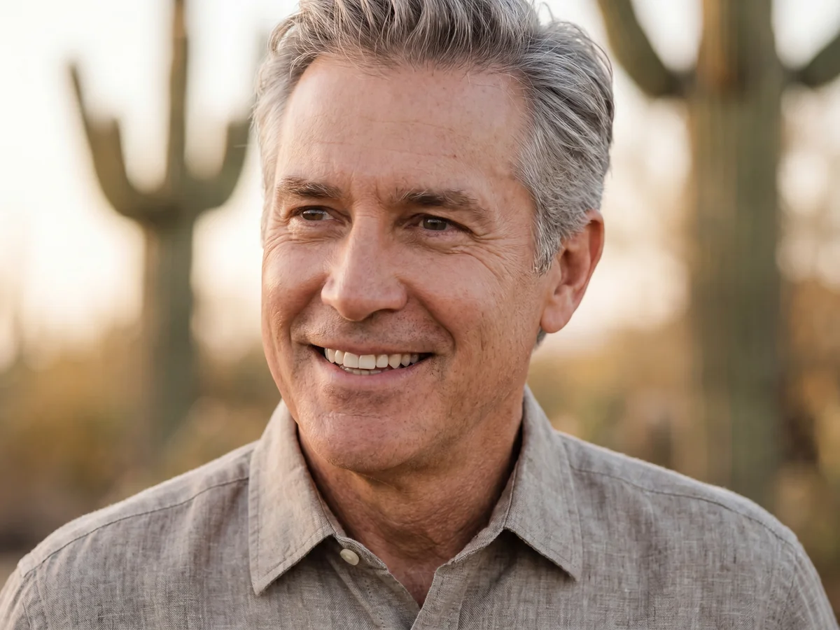Confident smile after dental implant work